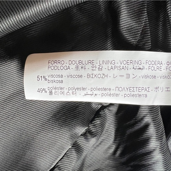 ZARA PINSTRIPE SUIT JACKET LIMITED EDITION BLACK SIZE 42  | 6774/023/800 - Picture 16 of 16